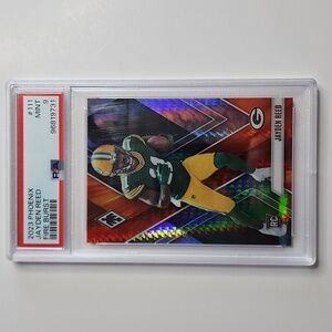 Jayden Reed ~ 2023 Phoenix ~ Rookie ~ Fire Burst ~ PSA 9 ~ Numbered 308/340